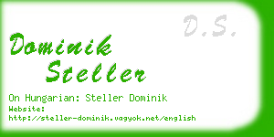 dominik steller business card